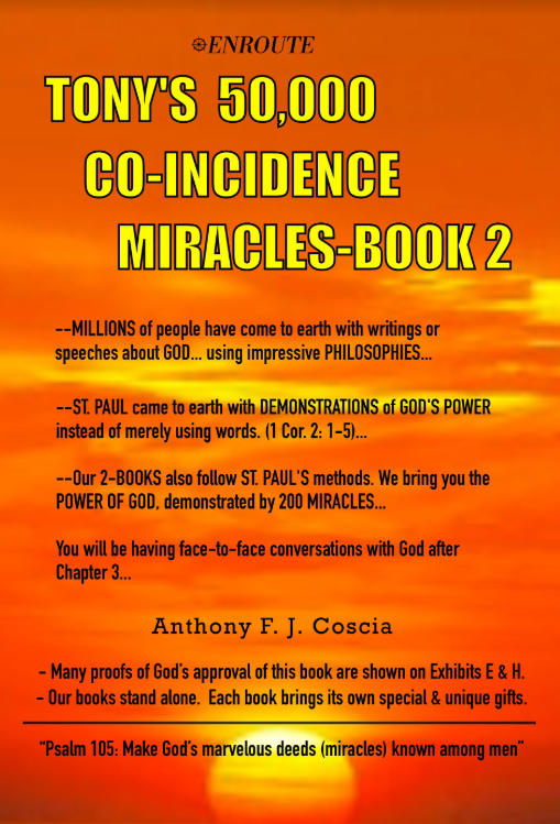 Tony’s 50,000 Coincidence Miracles, Book 2