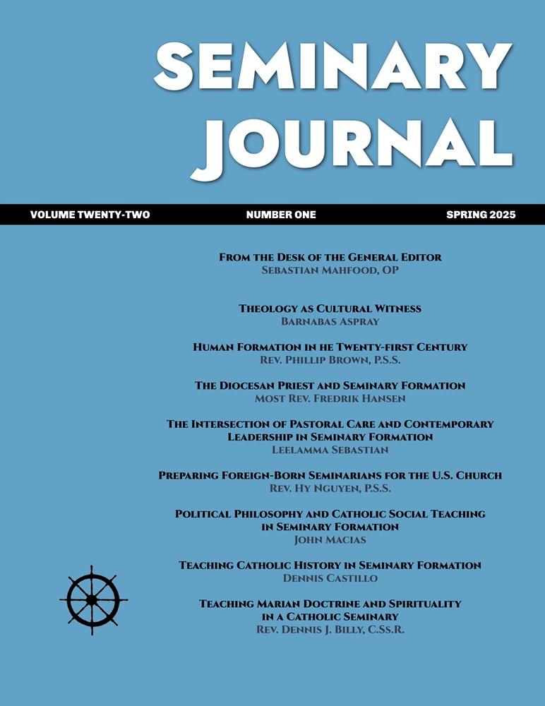 Seminary Journal, Vol. 22 No. 1, Spring 2025